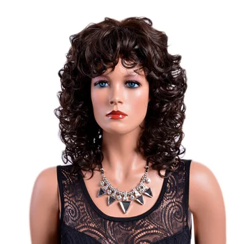 

GAKA African American Short Wavy wigs Heat Resistant Synthetic Hair Wigs for Women