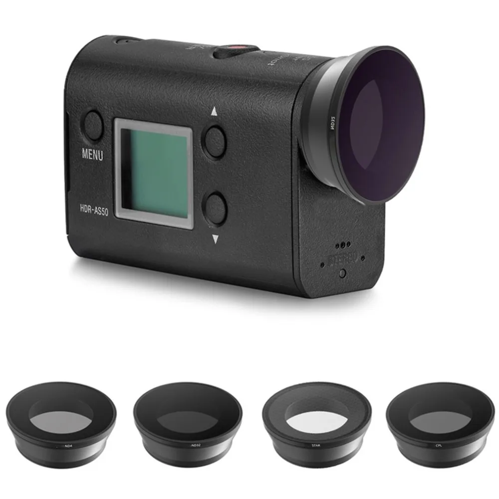 AS50 фильтр для объектива UV MCUV Polar для экшн-камеры sony HDR-AS50 AS50R AS200V AS100V X1000V X1000VR жесткие Грипсы из плотного материала