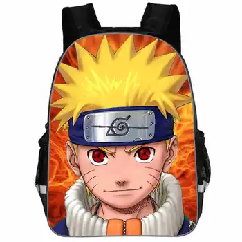 

Anime Naruto Backpack Naruto Sasuke Kakashi Printed School Bag for Teenage Boys Girls Travel Rucksack Good Quality Mochila