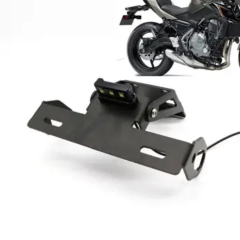 

Motorcycle Foldable License Plate Holder Tail Tidy License Bracket with Light Tail Tidy Fender For KAWASAKI Z650 ninja650 17-19