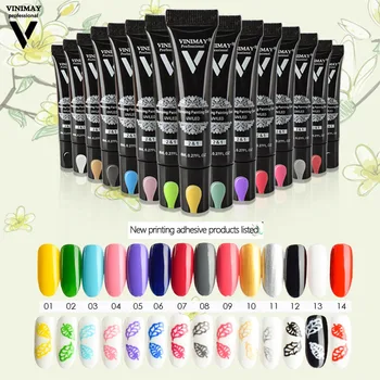 

VINIMAY 8ml Stamp Nail Polish & Stamping Polish Soak Off Nail Lacquer Stamping Platte Nail DIY Manicure Nail Printing Glue TSLM1