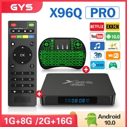 Tv box android X96Q PRO 10 Android TV BOX Allwinner H313 2.4G Wifi 4K 2GB 16GB Media Player TVBOX 2021 Set Top Box VS X96