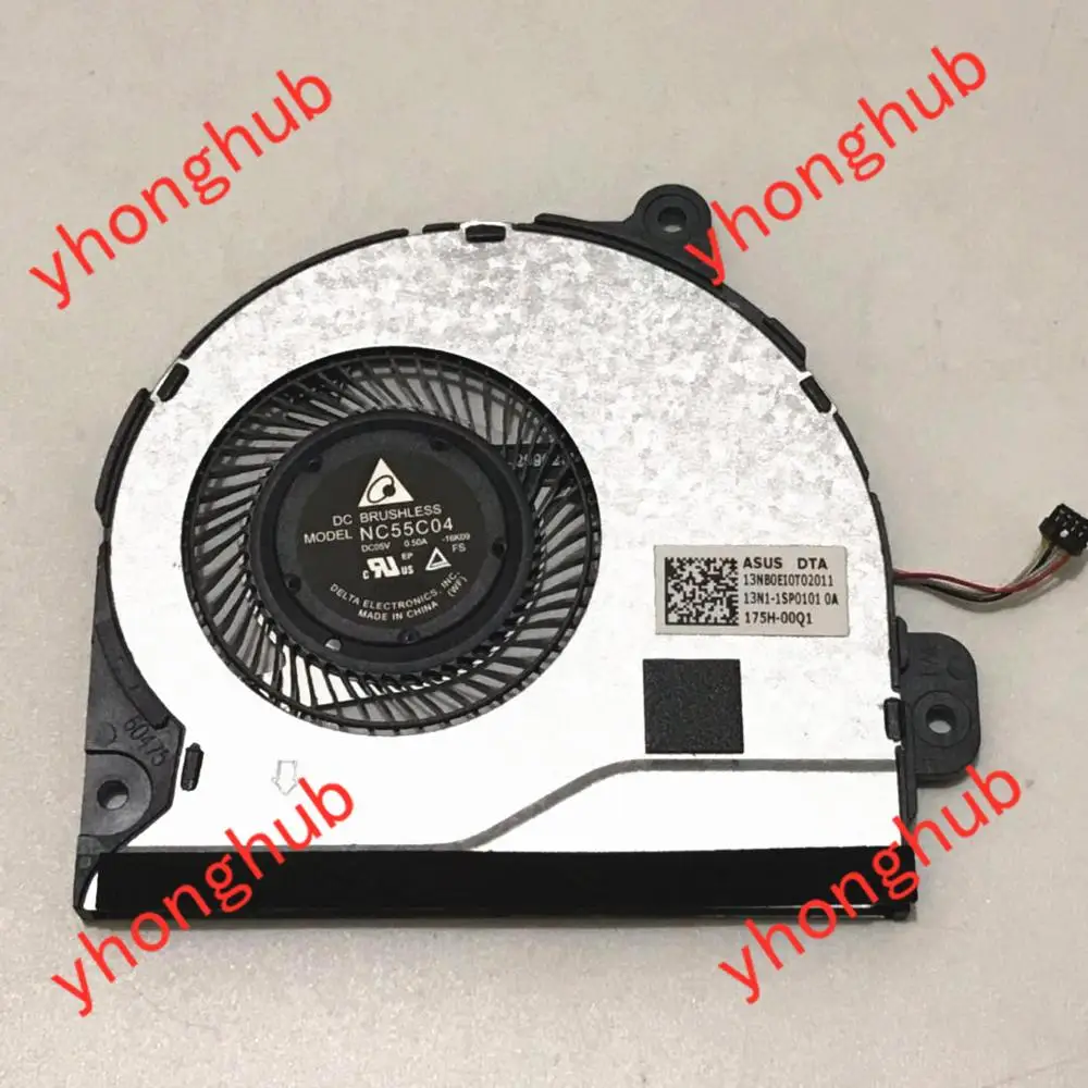 Вентилятор охлаждения ЦП Delta Electronics NC55C04 16K09 13NBOEIOT02011 13N1 1SP0101 постоянный ток 5 В 0