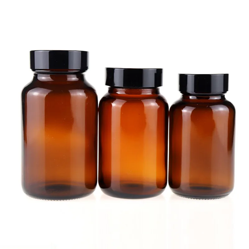 60ml 100ml 120ml 250ml 500ml Brown Wide Mouth Bottle Soil Bottle Sampling Sampling Storage