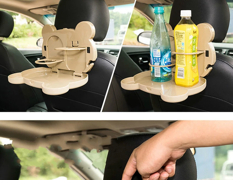 Baby Strollers medium Creative Multi-function Portable Car Seat Child Water Cup Holder Cartoon Folding Plate Rack Outdoor Travel Kids Car Accessories baby trend jogging stroller accessories