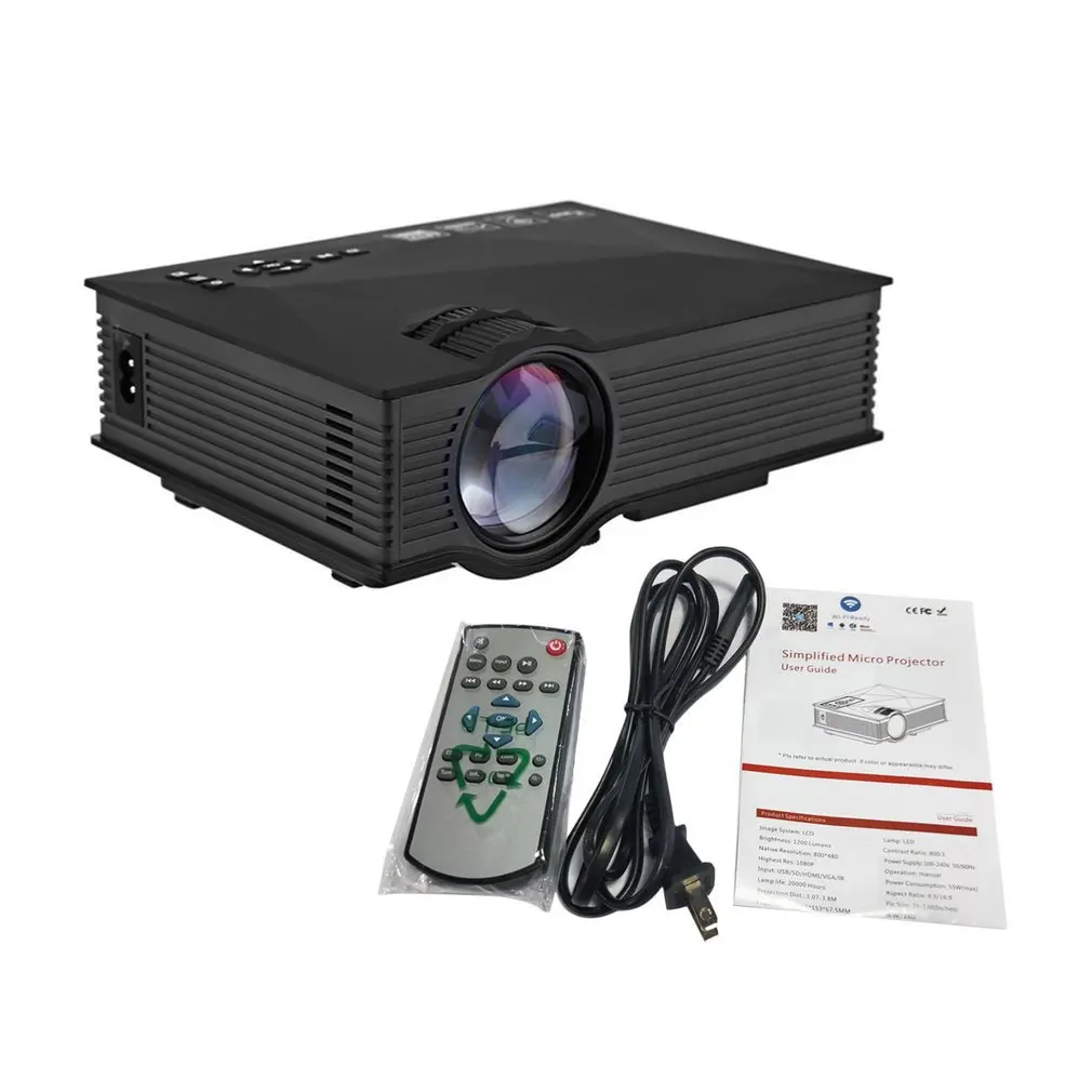 

Portable Size Full HD 1080P Smart Home Use Projector 55W WIFI HDMI VGA Video Home Cinema Multi-Media Player