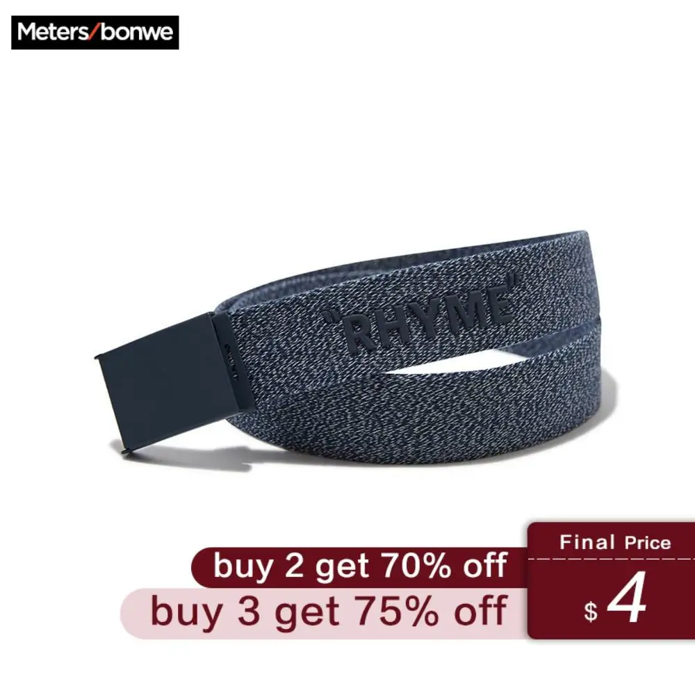 

Metersbonwe Braided Solid color belt men 2020 Spring new belt Simple stylish casual Handsome Young men's belt