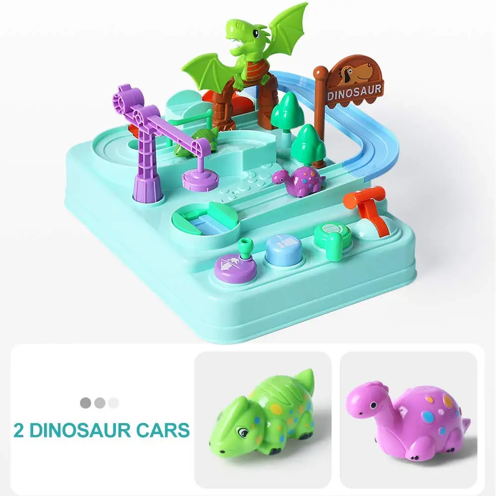 

Dinosaur Car Track Educational Toys with Dinosuar Xmas Birthday Gifts for Kids 2019 New Design Kids Toys Dropship