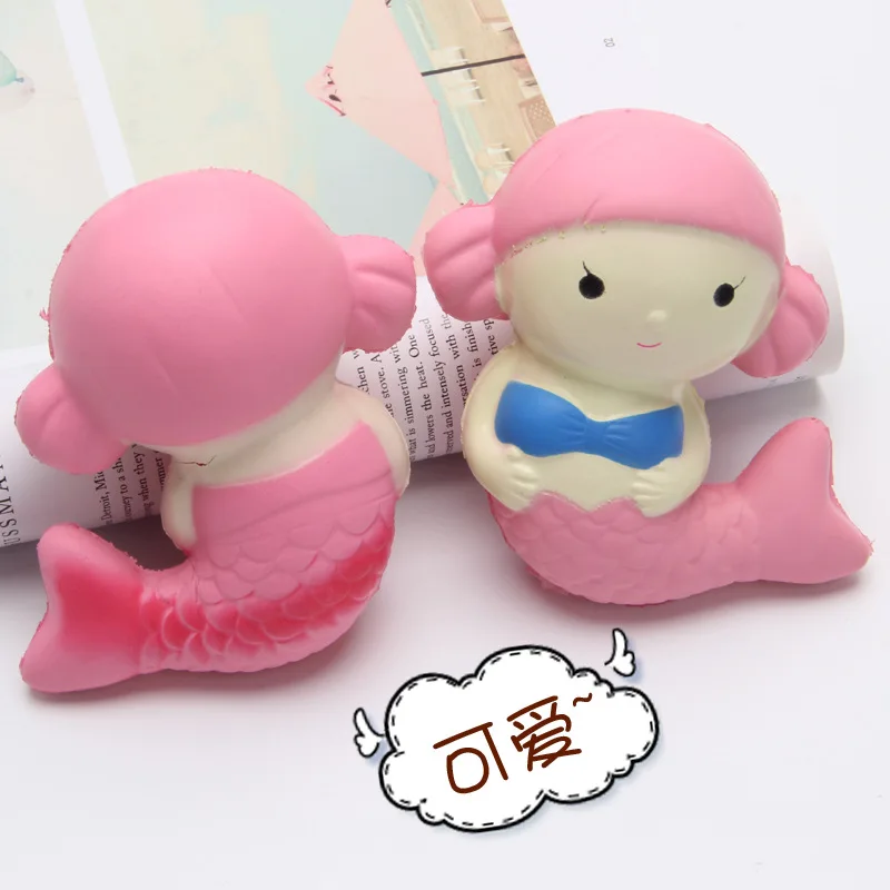Squishys Милая Русалка ПУ пены памяти Релаксация вентиляционная игрушка может появиться внешний вид настраиваемый цвет настраиваемый
