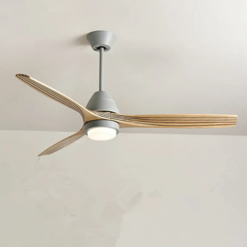 

220V Reversal Fuction 52 Inch Led Ceiling Fan With Lights For Living Room Ventilateur de plafon Bedroom Cooling Fan Lamp