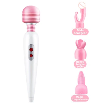 Powerful Magic Wand USB Charging Wand AV Vibrator Sex Toys for Woman Clitoris Stimulator G Spot Massager Dildo for Adults Game 5