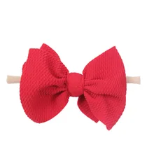 Алиэкспресс Лидер продаж в Европе и Америке Детские эластичные ленты Детские бант аксессуары для волос нейлоновая повязка на голову настраиваемая