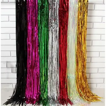 2M Klatergoud Fringe Glitter Gordijn Deur Regen Thuis Kamer Wedding Party Decor Podium Achtergrond Foto Rekwisieten Levert 2M Klatergoud Fringe Glitter Gordijn Deur Regen Thuis Kamer Wedding Party Decor Podium Achtergrond Foto Rekwisieten Levert