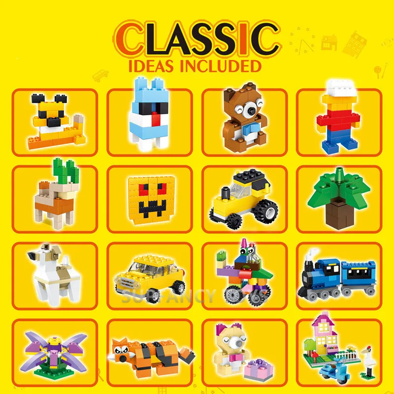 200Pcs City DIY Creative Designer Bricks LegoINGs Classic Building Blocks Bulk Sets Friends Educational Assembling Toys for Kids 200Pcs City DIY Creative Designer Bricks LegoINGs Classic Building Blocks Bulk Sets Friends Educational Assembling Toys for Kids