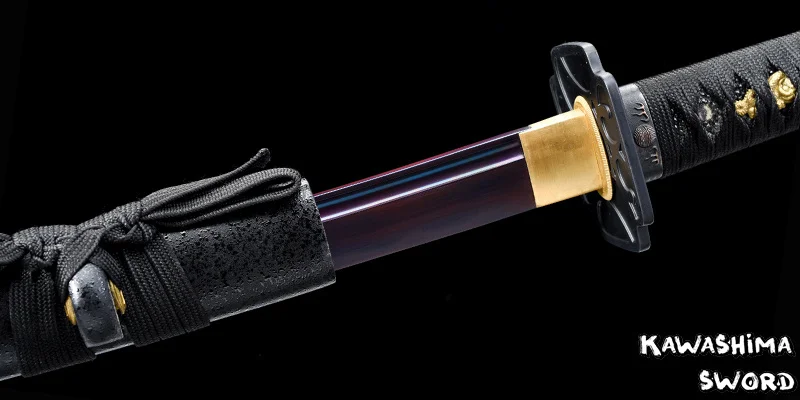 Plating Blade Series-Real Steel Handmade Japanese Sword Full Tang Sharp Ready For Cutting-Free Shipping-Purple-Shana Katana