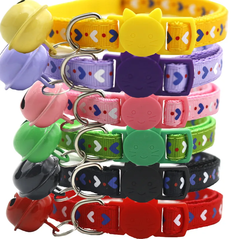 50pcs Big Bell Dog Collar Love Style Pet Supplies Cat Small Leash for Valentine's Puppy Accessories | Дом и сад