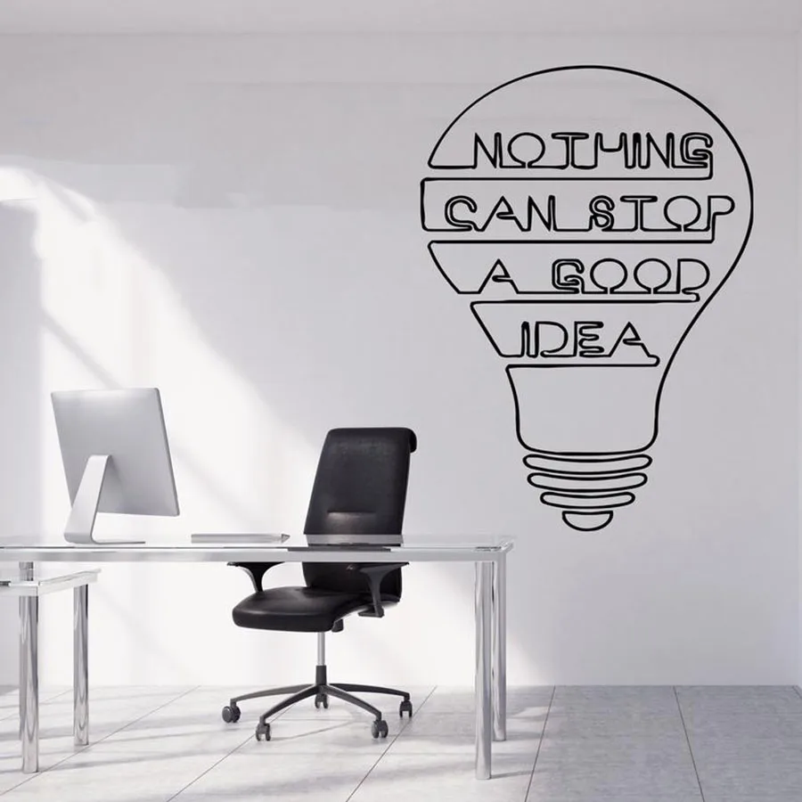 

Office Quote Wall Decal Idea Teamwork Business Office Interior Decoration Motivation Vinyl Window Sticker Modern Mural S999