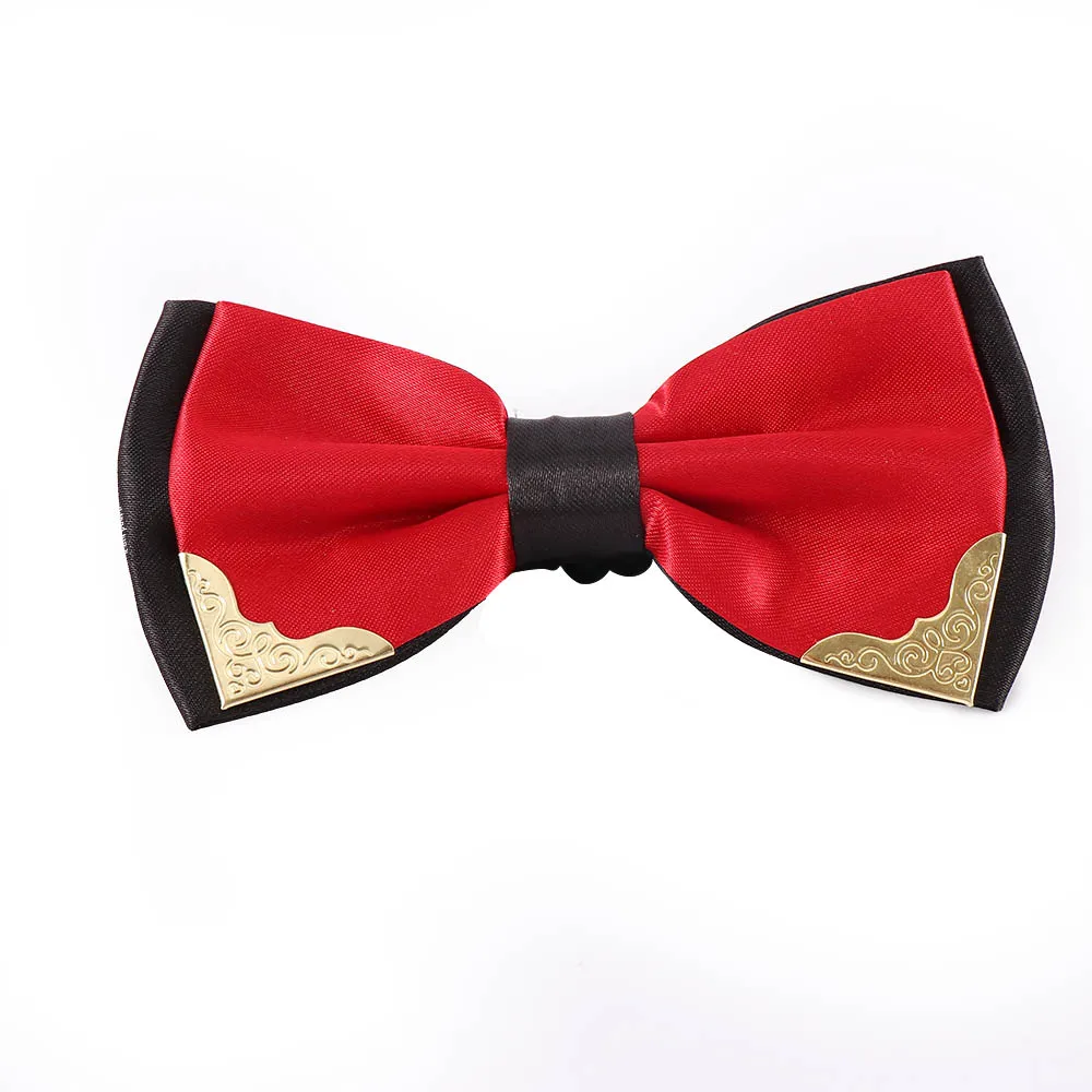 red Formal Bow Tie Fashion Men's Business Wedding Groom Party Bowties for Boys Male Dress Shirt Accessories Butterfly Cravat Bowtie - Цвет: red