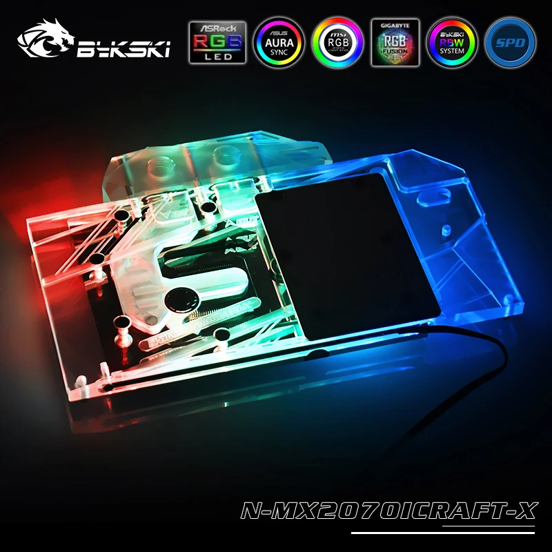 Best Price BYKSKI Water Block use for Maxsun GeForce RTX 2060 /2070 iCraft 6G/2060 Super iCraft 8G Support A-RGB/RGB Light Radiator Block Best Price BYKSKI Water Block use for Maxsun GeForce RTX 2060 /2070 iCraft 6G/2060 Super iCraft 8G Support A-RGB/RGB Light Radiator Block
