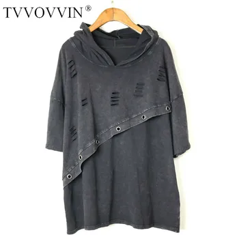 

Loose Pleated Irregular T Shirt Fashion 2020 Spring Pullover Small Fresh Pleated Hole Goddess Fan Casual Style Tee DMY3964