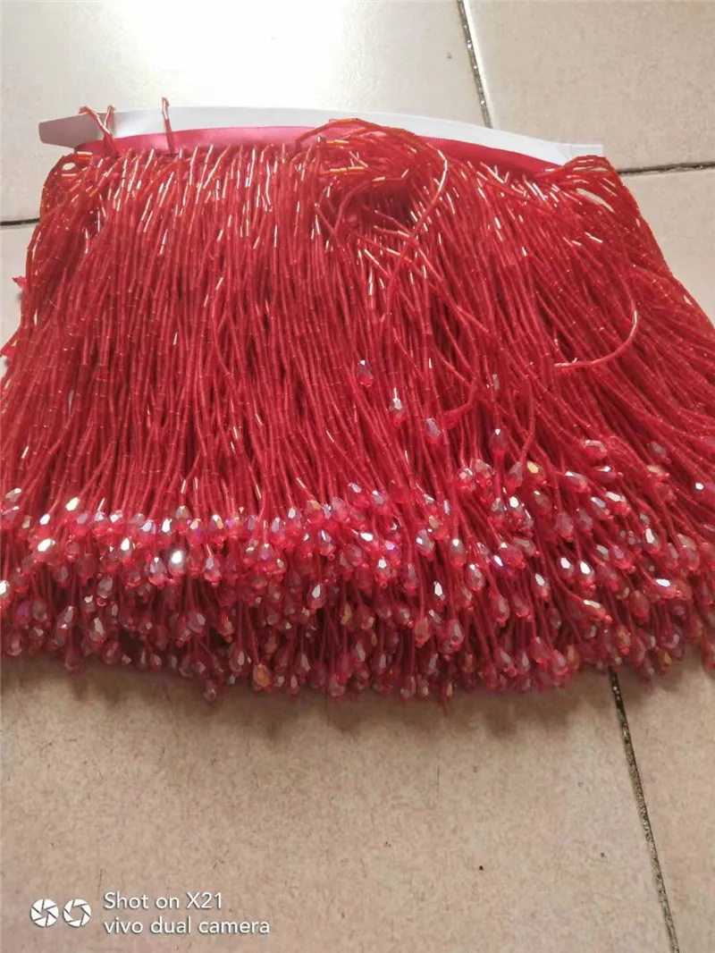 Новинка вечернее платье с бахромой красного цвета 5 ярдов танцевальная одежда