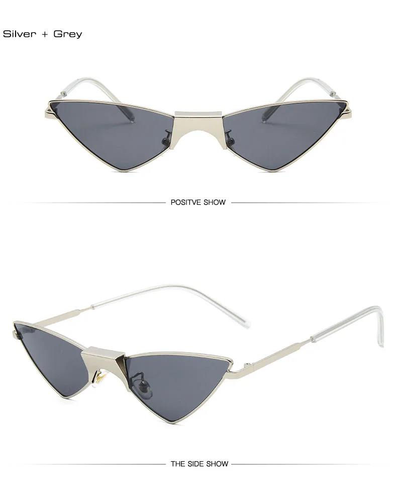 SO&EI, модные маленькие женские солнцезащитные очки "кошачий глаз", уникальные носовые упоры, металлические ножки, яркие цвета, прозрачные линзы, очки для мужчин, солнцезащитные очки