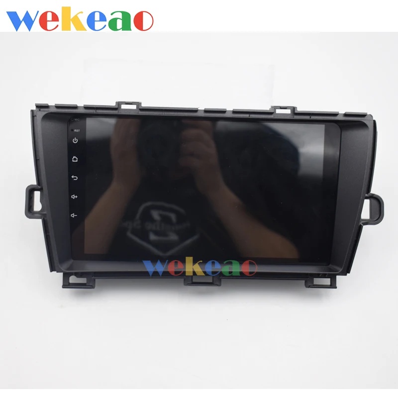Wekeao сенсорный экран " Android 9,0 автомобильный Dvd мультимедийный плеер для Toyota Prius автомобильный Радио gps навигация 2009-2013