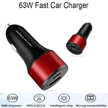 

65W PD3.0 Car Charger USB Quick Charge 3.0 nillkin Type C PD Car Fast Charge For iPhone/Samsung/Huawei/Xiaomi Car charger