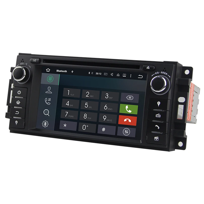 Android 7 12 четырехъядерный автомобильный DVD GPS для Jeep Wrangler Компас Grand Cherokee Commander Liberty