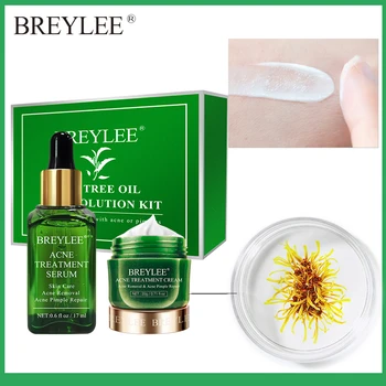 

BREYLEE Acne Treatment Serum Cream Spots Pimple Removal Essence Facial Oil-Control Anti Acne Scar Face Cream Skin Care Kit