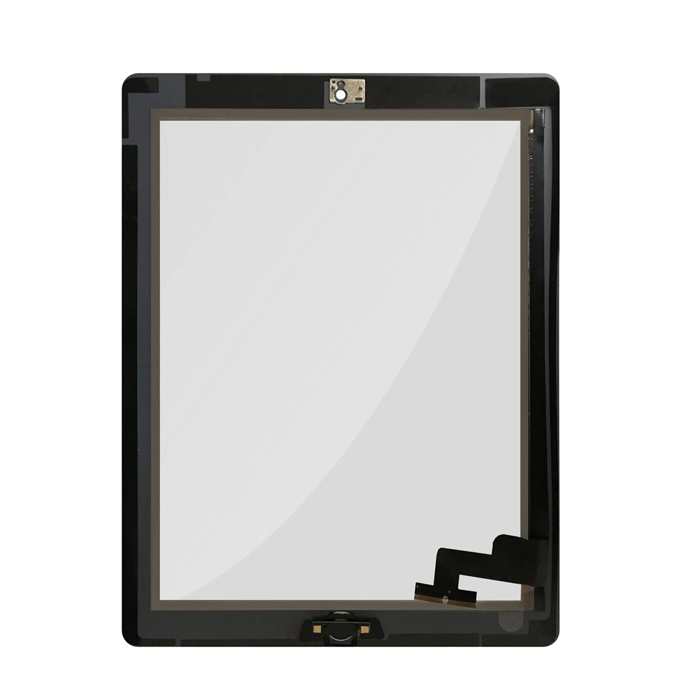 Для iPad 2 A1395 сенсорный экран дигитайзер внешняя панель Переднее стекло сенсор Замена с домашней клавишей
