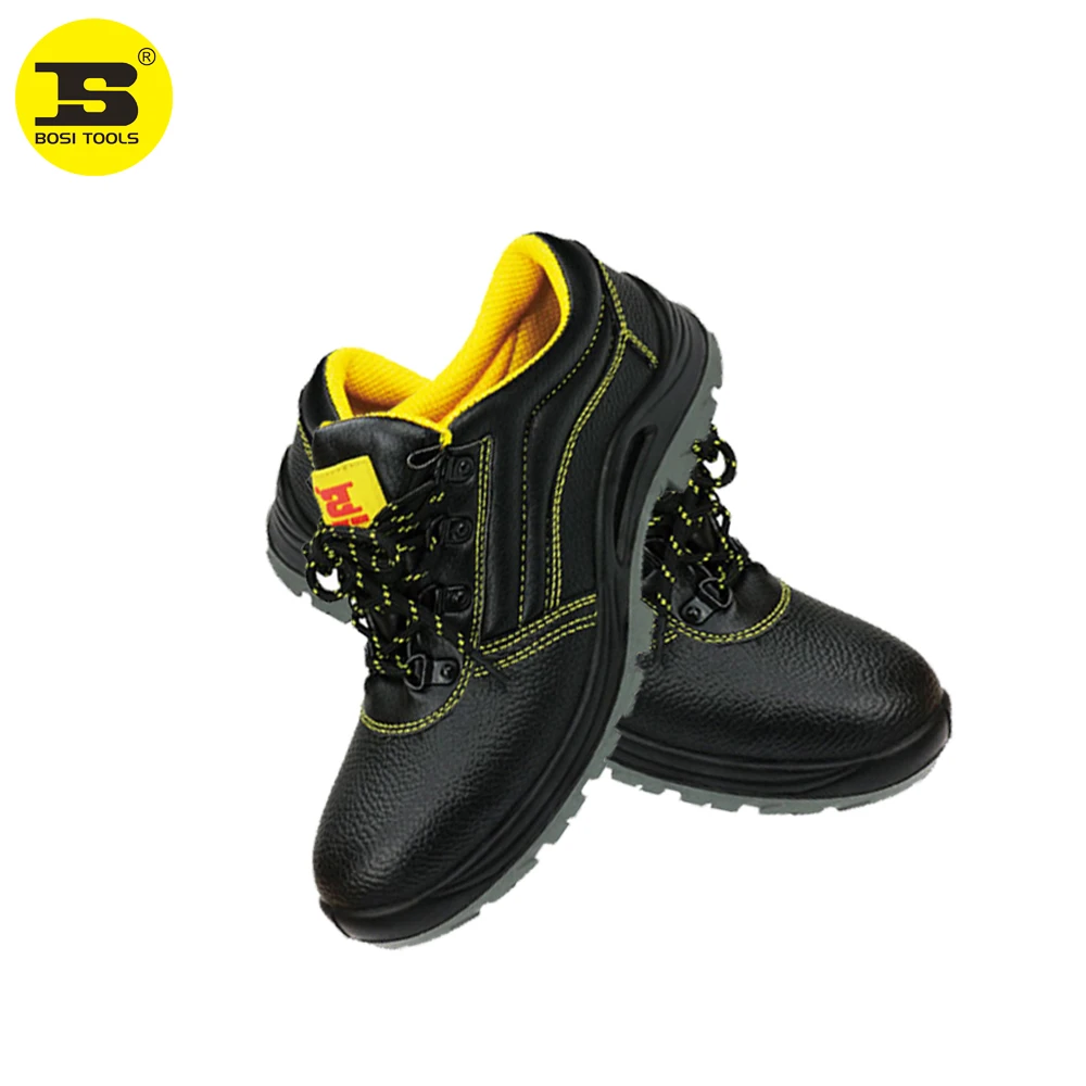 BOSI zapatos de seguridad para de la construcción, calzado negro|Piezas para herramientas| - AliExpress