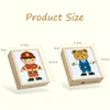 3D Magnetic Animal Puzzles Kids Wooden Toys Bear Dressing Up Jigsaw Games Montessori Educational Imagination Toy Gifts For Kids 6