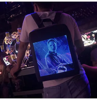 

Fashion Newest Intelligent App Control LED Backpack Luminous Backpack Sports Advertising Light Bag Shining Bagpack Drop Shiping