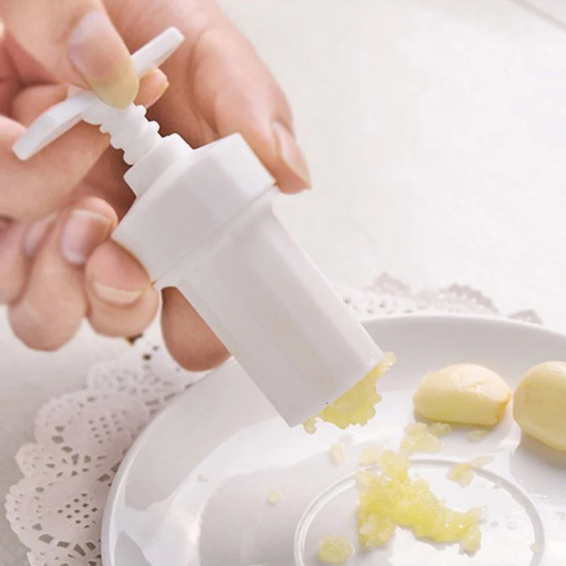 Rotary Garlic Masher Practical Kitchen Cooking Tool High-quality Press Grinder Screw Extrusion Peeler | Дом и сад
