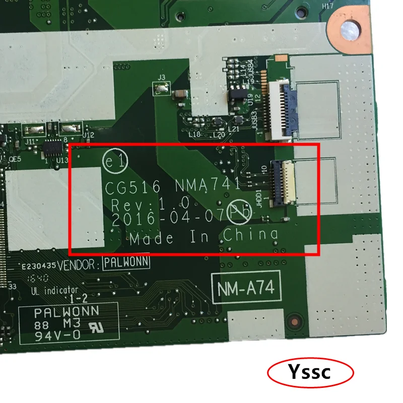 CG516 NM-A741 NMA741 Mainboard For Lenovo ideaPad 310-15ABR Laptop