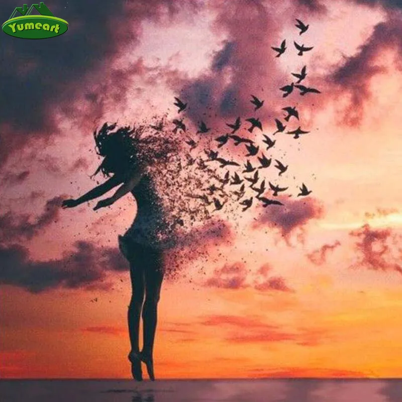 YUMEART 5D Сделай Сам Алмазная вышивка крестиком исчезнувшая личность мозаика полная