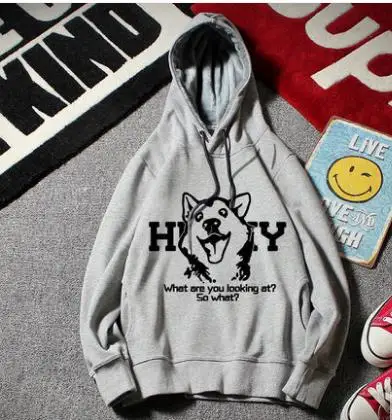 Модный Топ бренд японский Doge Kawaii Muco толстовки пуловеры Harajuku пальто одежда милые мужские и женские толстовки - Цвет: 1