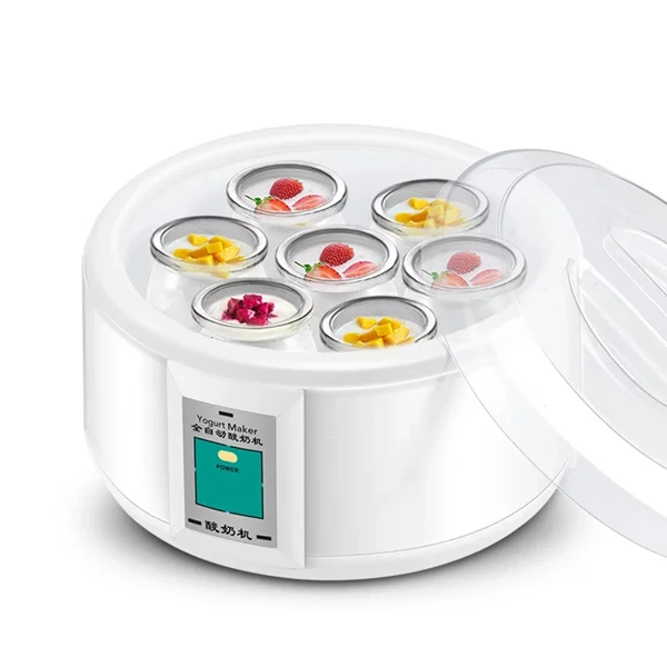 Yogurt Maker 1.5L Automatic Multifunctional Stainless Steel Liner with 7 Cups 220V