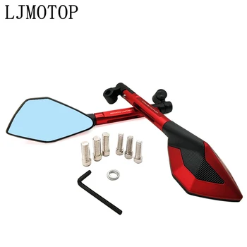 

For DUCATI 695 696 796 MONSTER HYPERMOTARD 796 MONSTER S2R 800 Motorcycle Mirrors Moto Side Rearview MirrorsCNC aluminum