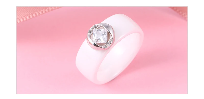 Кольца для женщин, белый кристалл, цветок, ювелирные изделия, серебряный цвет, обручальное кольцо, ювелирные изделия на День святого Валентина, рождественские подарки для женщин