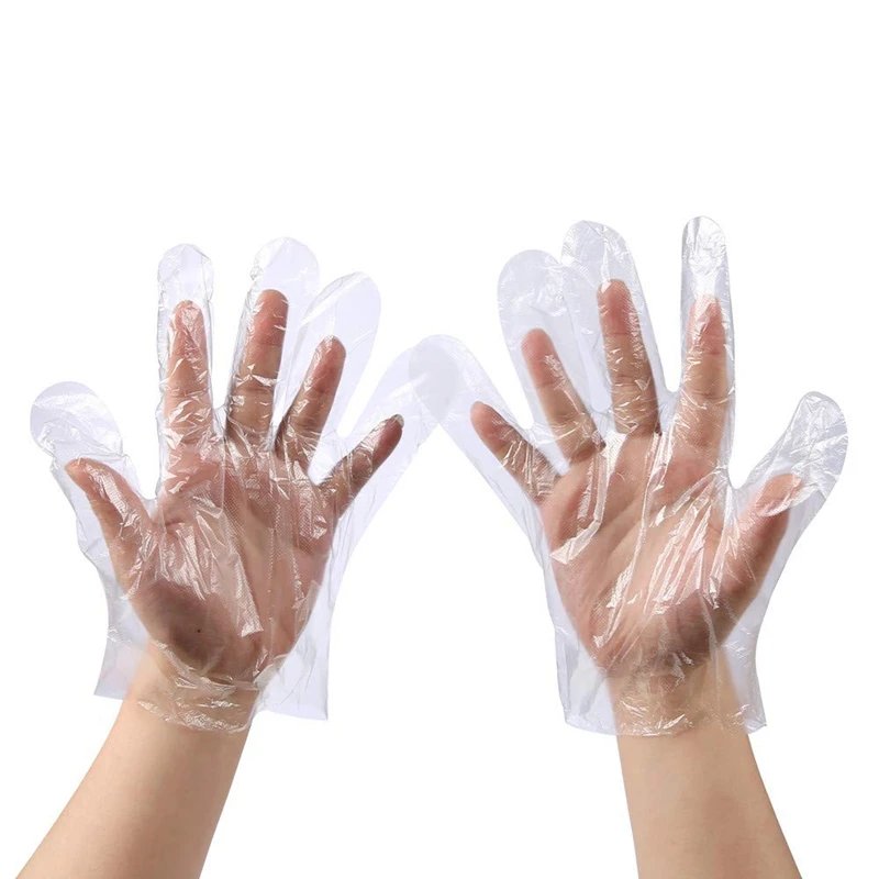 Одноразовые прозрачные пластиковые перчатки-500 штук одноразовые перчатки для