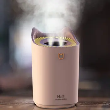 

ELOOLE Home Air Humidifier 3000ML Double Nozzle Aroma Essential Oil Diffuser Cool Mist with Coloful LED Light USB Humidificador