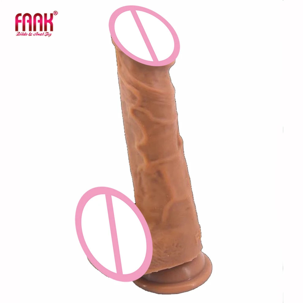 Faak Huidskleur Realistische Dildo Zachte Siliconen Penis Zuig Sex Toys Voor Vrouwen Adult Producten Grote Lul Lesbische Paar Flirten