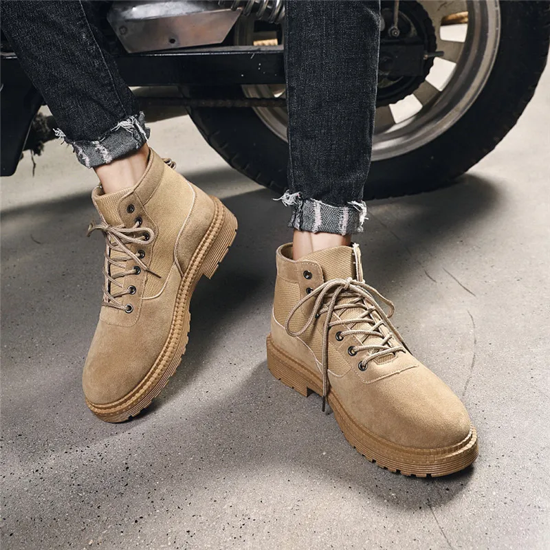 Bota Masculina Para Neve/зимние теплые мужские ботильоны в английском стиле; ботинки в стиле ретро; ботинки в стиле Джокера; обувь для пустыни; 5