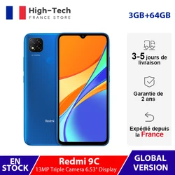 Глобальная версия Xiaomi Redmi 9C смартфон 3 ГБ ОЗУ 64 Гб ПЗУ 13 МП Тройная камера 6,53 дюймдисплей MTK Helio G35 5000 мАч мобильный телефон