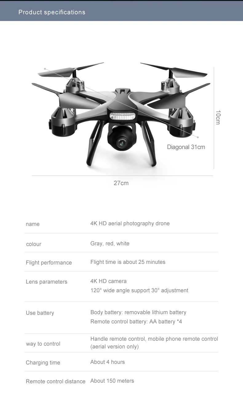 2021 New JC801 UAV HD Professional Dual Camera Remote Control Helicopter 4K Dual Camera Drone Aerial Photography Quadcopter WIFI