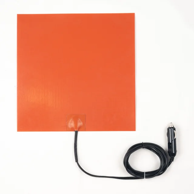 Szilikon Fűtőpad 280X280 Mm 12V 60-90 Fok C/ Autó Töltőelemelem Vendégelemhez/ Pizza Kézbesítőzsákhoz - Image 2