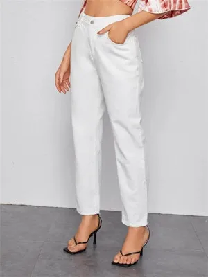 

Straight Jeans Female Casual Denim Pants