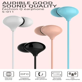 

3.5mm Musician Sleep Earplugs Silicone Headset 5D Shock Sound In-Ear Wire eadphon with Wheat Playing Games Music Calls